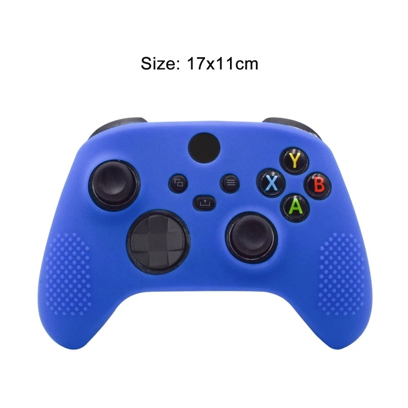 Funda de goma de silicona para Xbox Series X S, protector de piel para controlador de Gamepad, Thumb Grips, accesorios