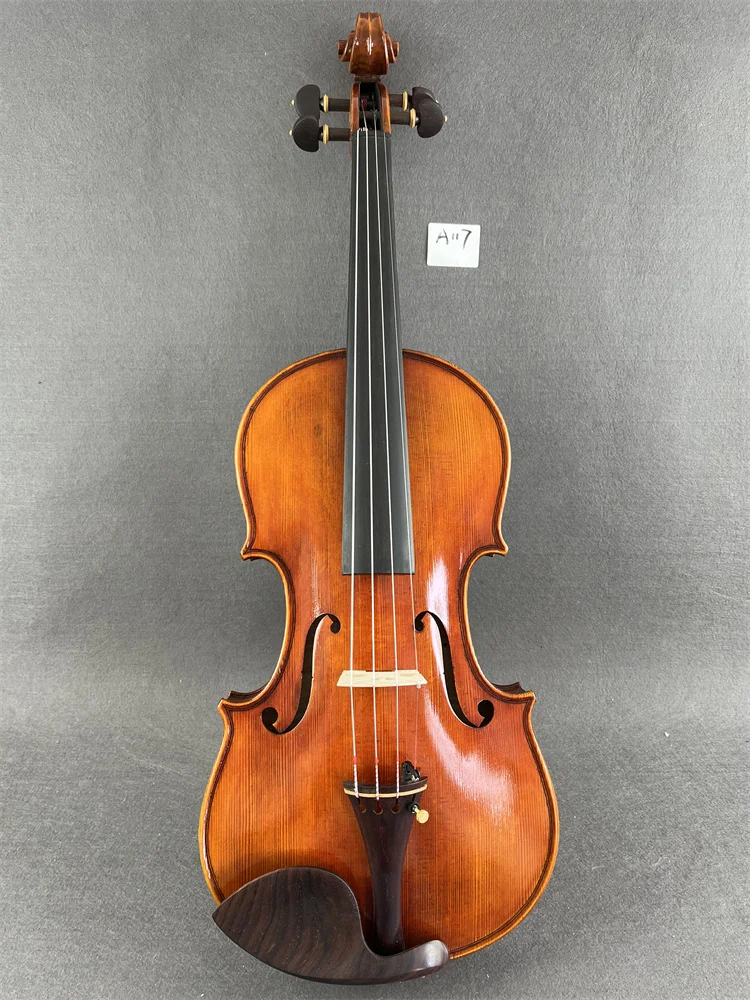 Solid Flamed Maple Back Professional Hand Crafted Cкрипка 4/4 Size كمان Fiddle Free Violin Case Bow violin accessories A117