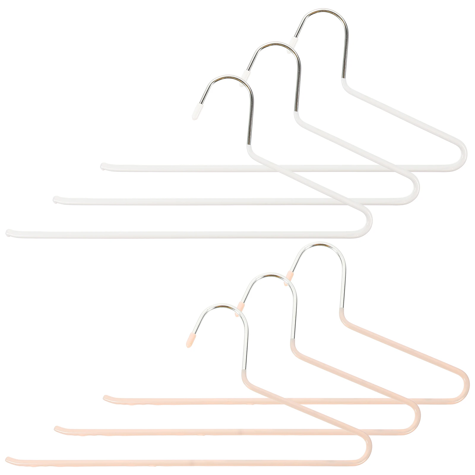 

6Pcs Pants Hangers Premium Material Non Slip Smooth Edges Closet Storage Dry Wet Open Design Wardrobe ganizers Home