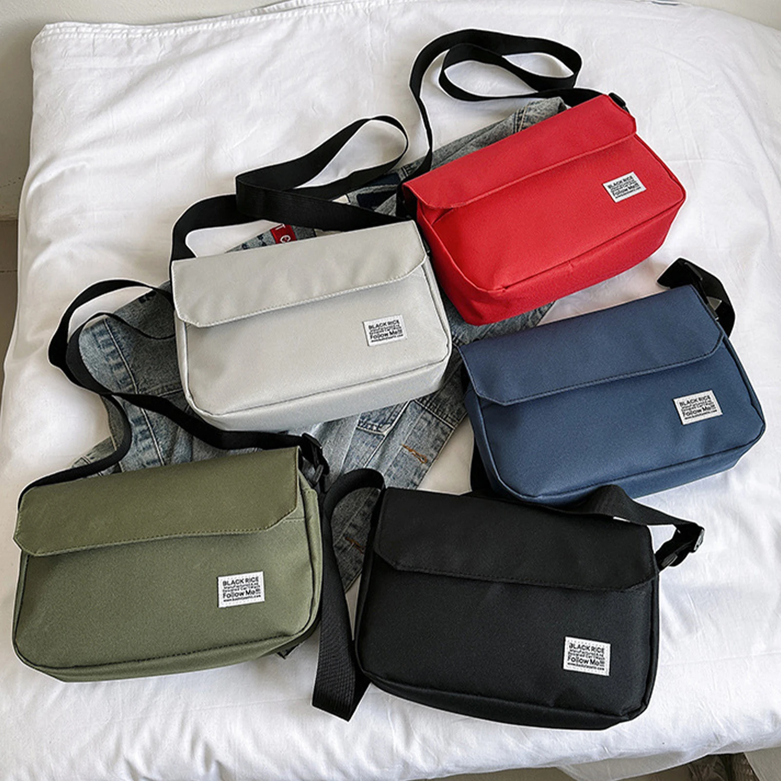 

Сумка через плечо для пар, повседневные нейлоновые сумки большой емкости для подмышек для отдыха, отдыха, путешествий, покупок