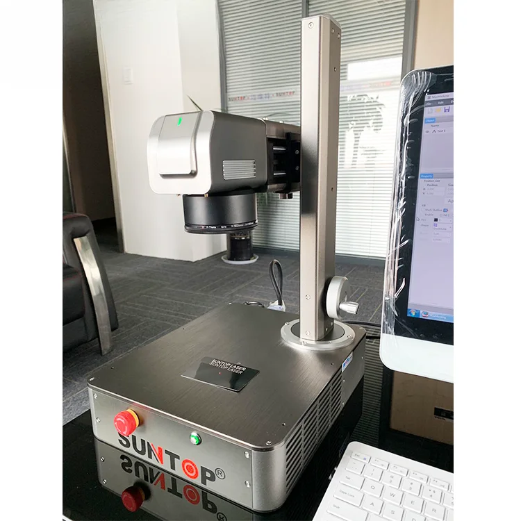 Integrated Computer Host Pcb and plastic seals mini portable fiber Laser Marking Machine