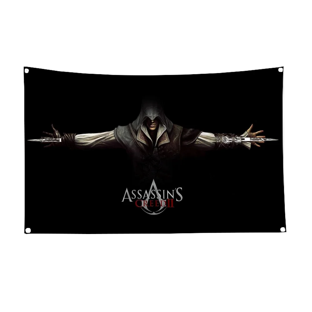 Assassins Creed Home Decor Items Cute Room Decor Funny Flags and Banners Flaga Custom Flag to Hang Wall Decoration Penetration