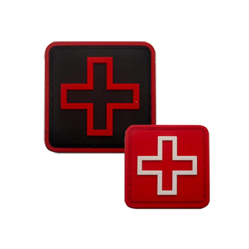 Multiple Type Rescue MEDIC First Aid Combat Rubber Cross Military EMT Reflective IR Paramidic Patch For Bag Cloth Doctor