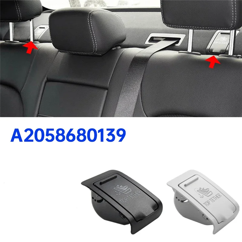 AS96-2PCS Klip Sabuk Pengaman Anak Penutup ISOFIX Kursi Belakang Tetap 2058680139 untuk Mercedes-benz W205 C180 C220 C220 2015-2021 A