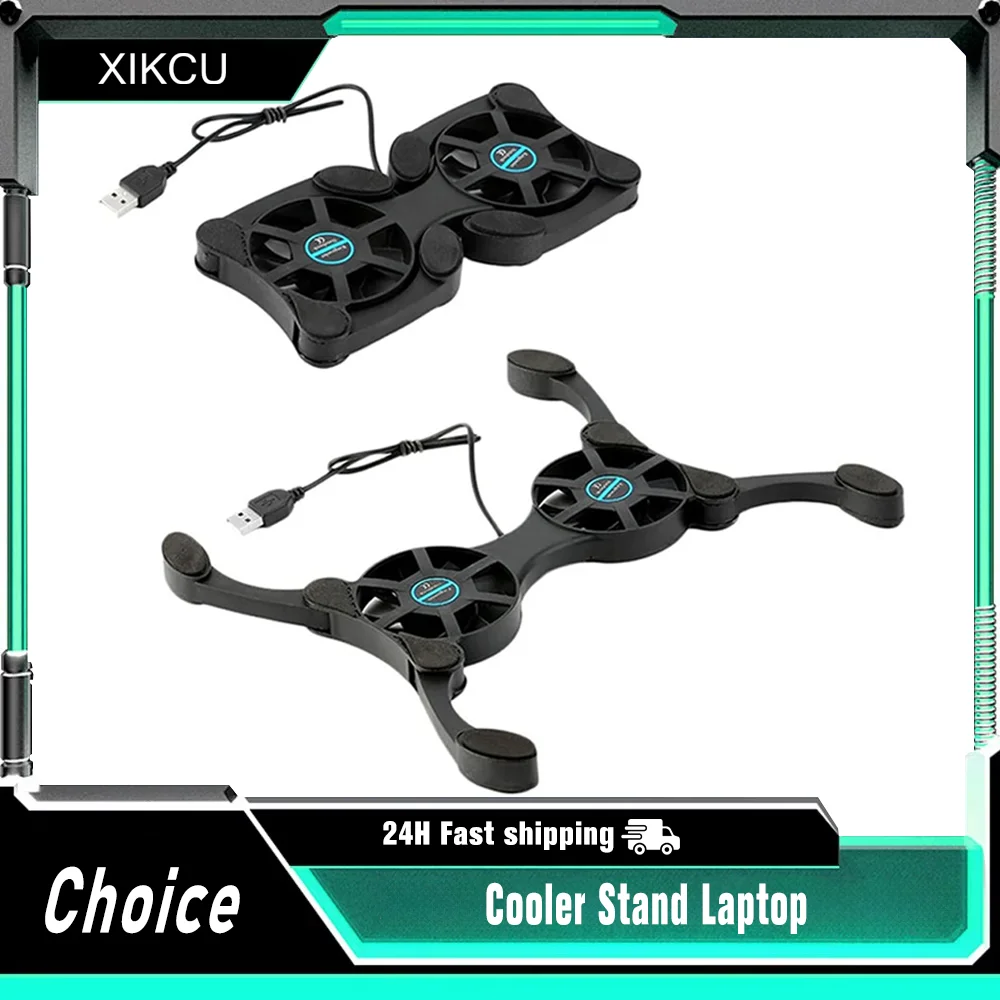 

Cooler Stand Laptop Cooler Low Noise Cooling Portable Ultra Slim Gaming Laptop Cooling Pad Prevent Overheatin for 7-15 in Laptop