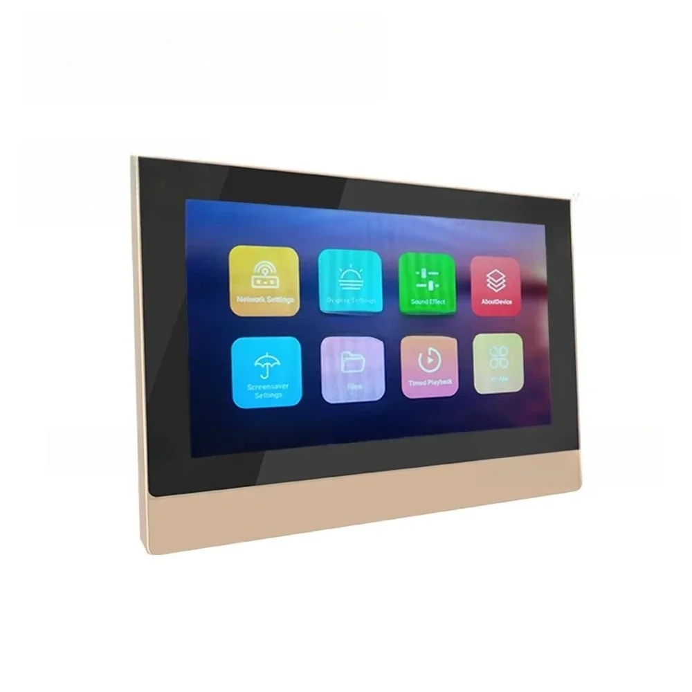 7820K Karaoke Android WiFi in Wall Amplifier 7 Inch Touch Screen Audio Player with Wireless Microphones for Conference Room