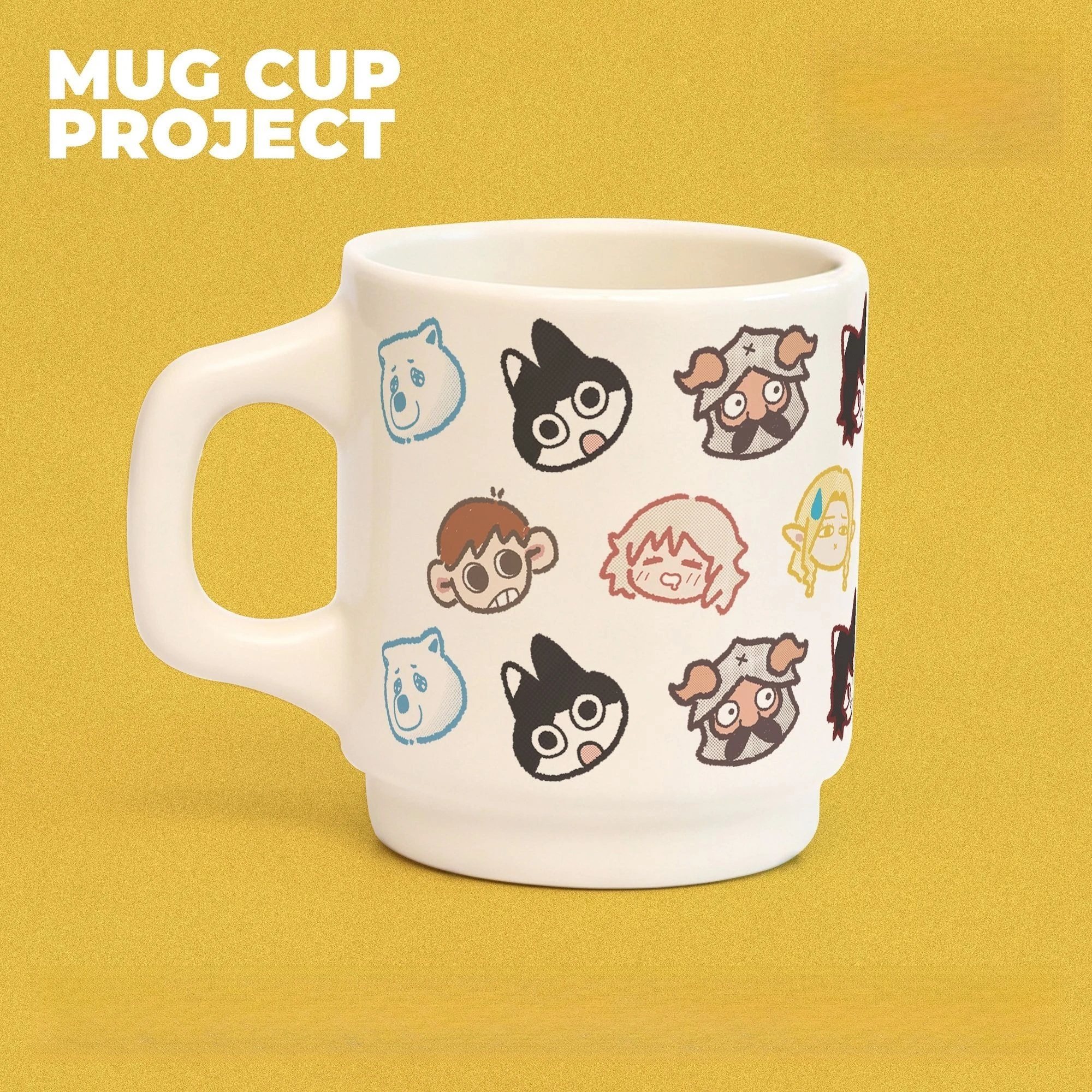 Delicious in Dungeon Marcille Chilchuck Falin Ceramic Mug Large Capacity Drinking Cup High Color Cartoon Cute Couple Coffee Cup view 5