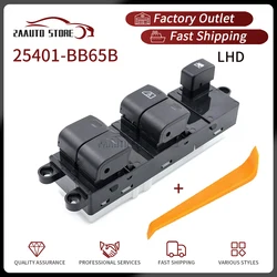 25401-BB65B For Nissan Qashqai J10 Navara D40 Pathfinder R51 Car Power Window Control Switch Button 25401-JD001 25401BB65B LHD