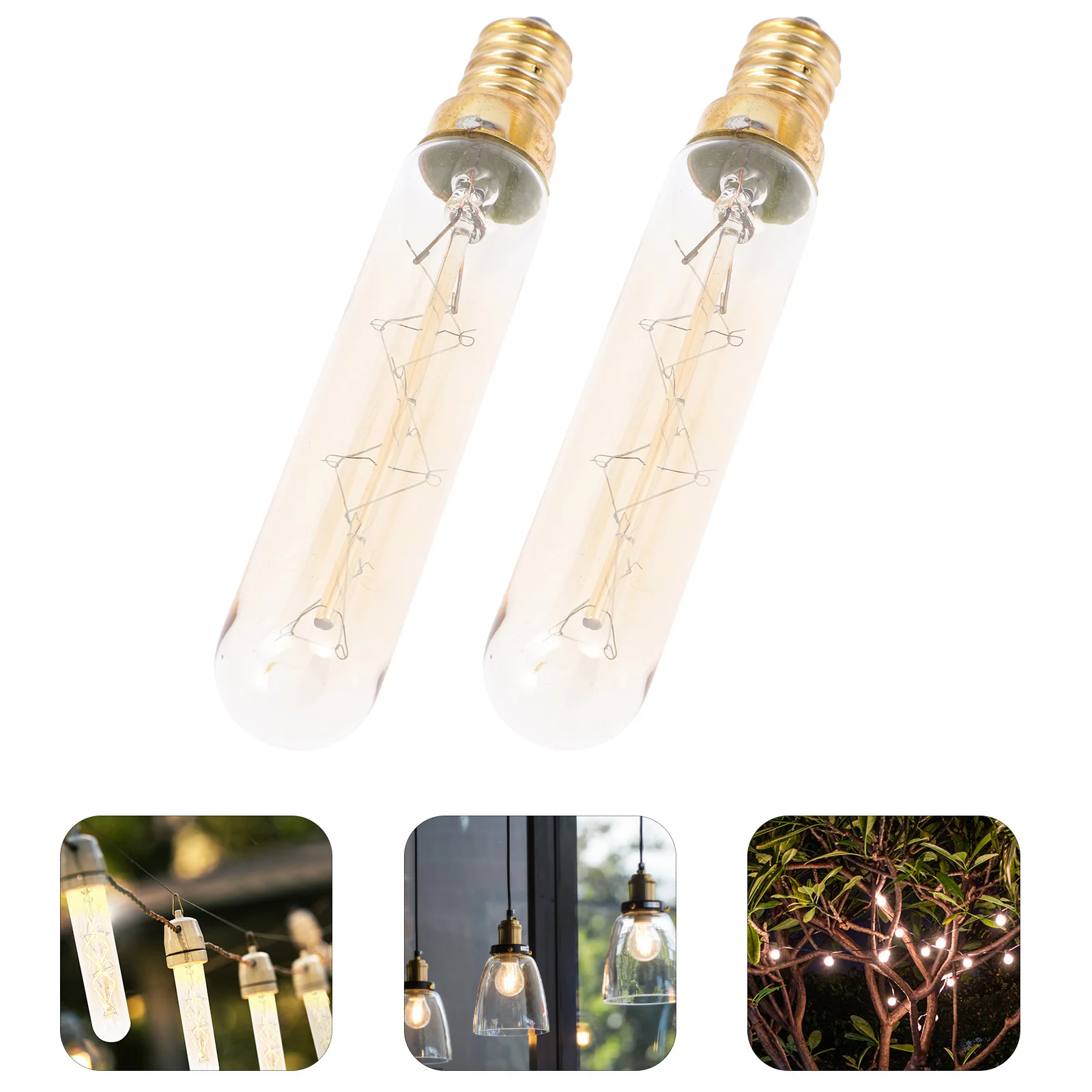 

2Pcs Retro Crystal Chandelier Light Bulb E14 2700K 40W Warm Glass Decorative Lamp Bulbs for Home Bedroom Living Room Bar