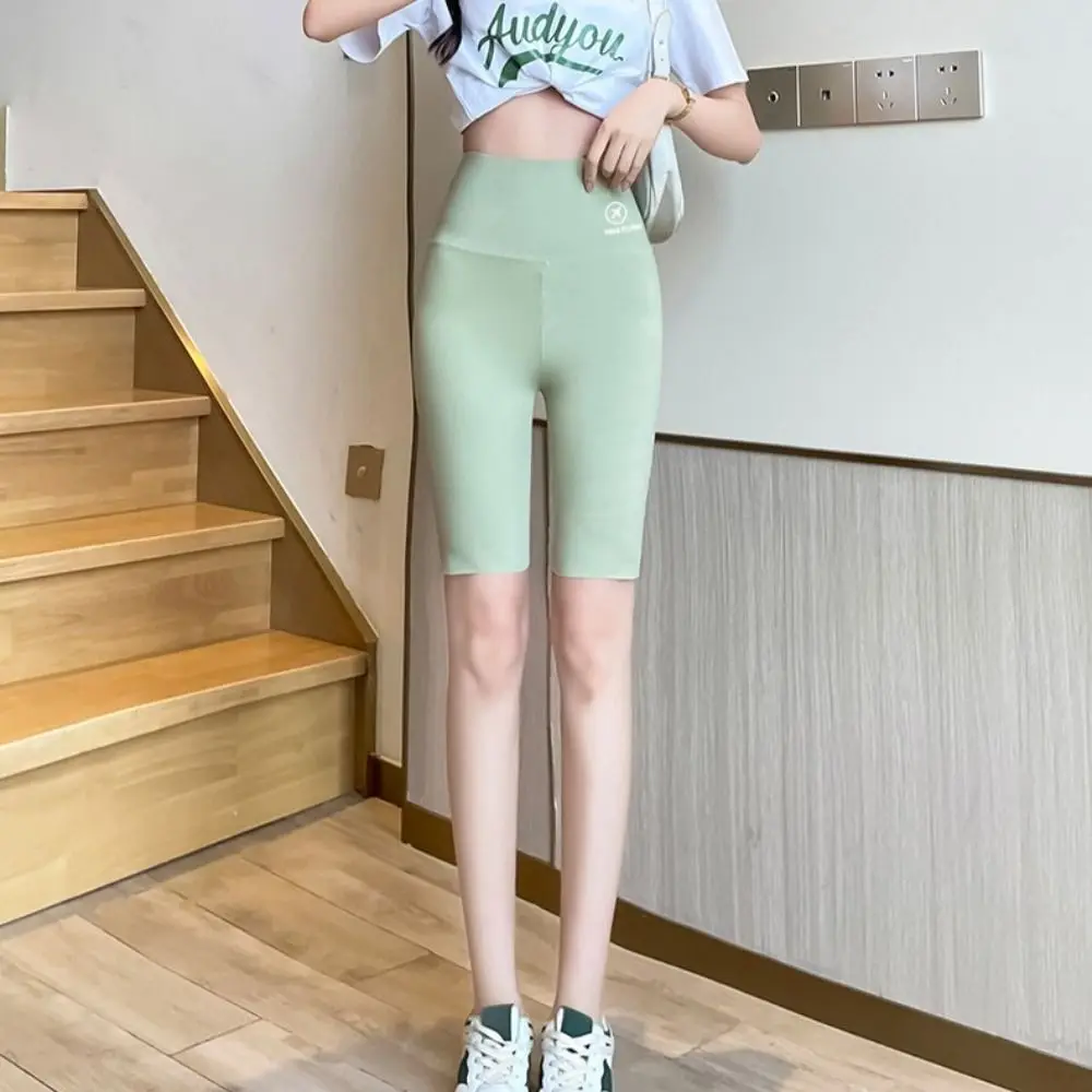 Short de Yoga serré pour femmes, élastique, pêche, contrôle du ventre, Leggings amincissants, vêtements de motard, vêtements actifs