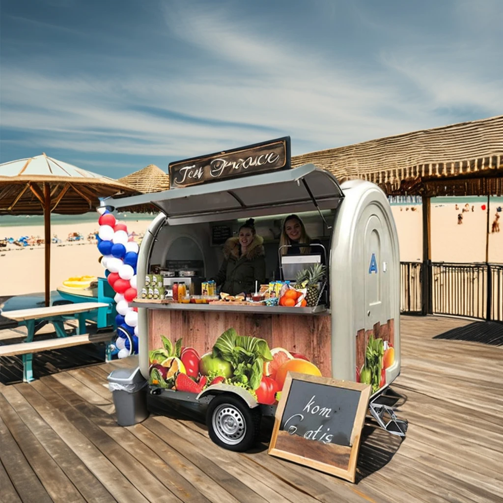 

Ice Cream Trailer for Sale Freezer Food Truck Cart Kiosk Bar India Juice Bar Mobile Food Stand Business Vehicle