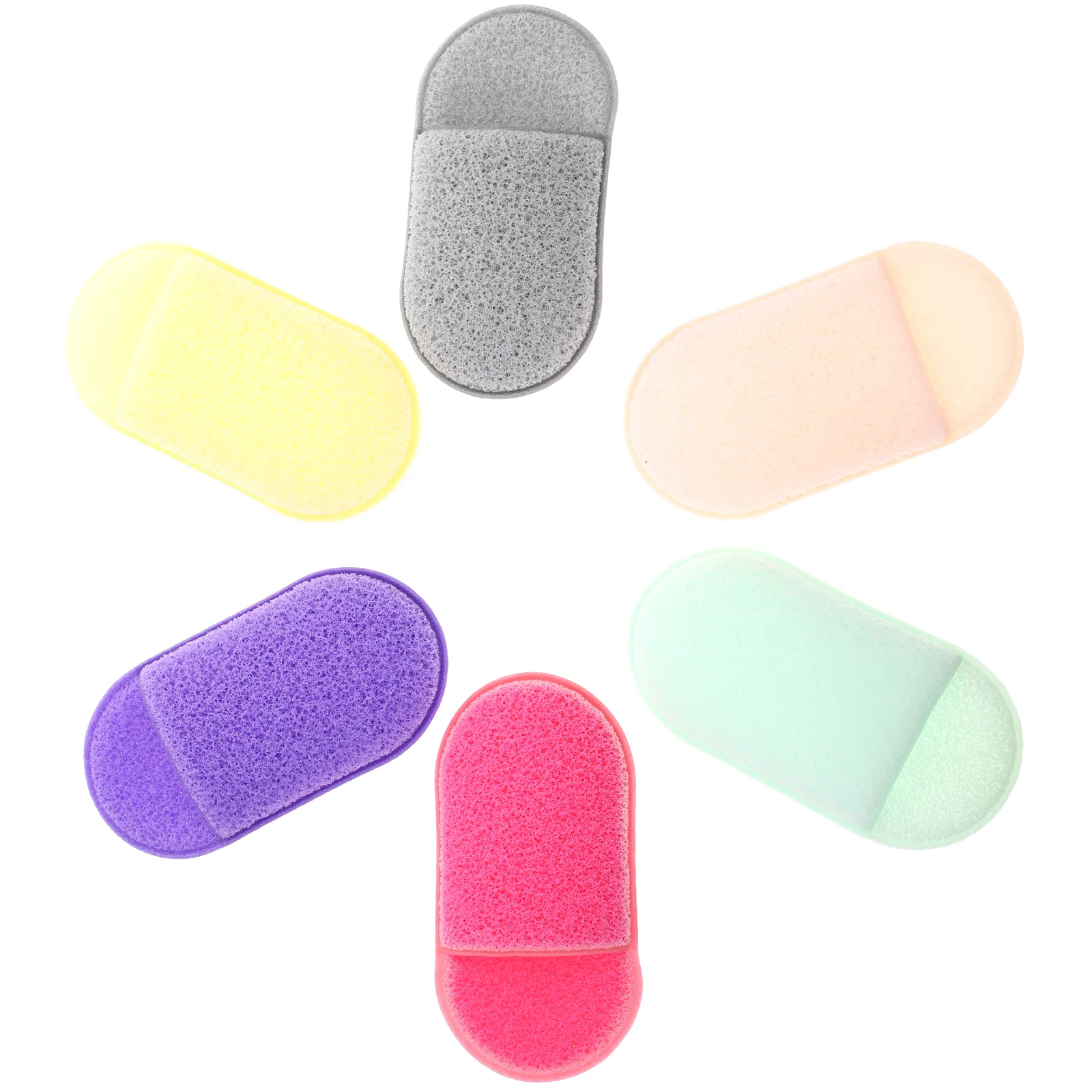 

6 Pcs Makeup Remover Hand Plug-in Facial Cleaning Puff Miss Sponges for Face Removal Puffs