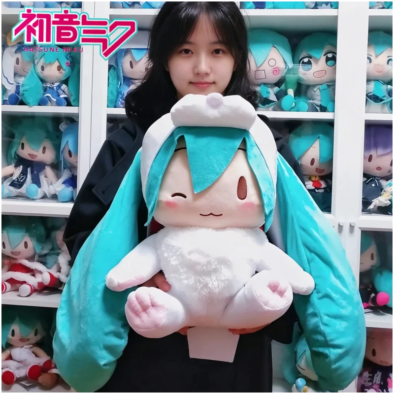 Sega Hatsune Miku 2023 Rabbit Year Plush Doll Large Size Soft Stuffed Anime Collectible Toy For Adult Fans
