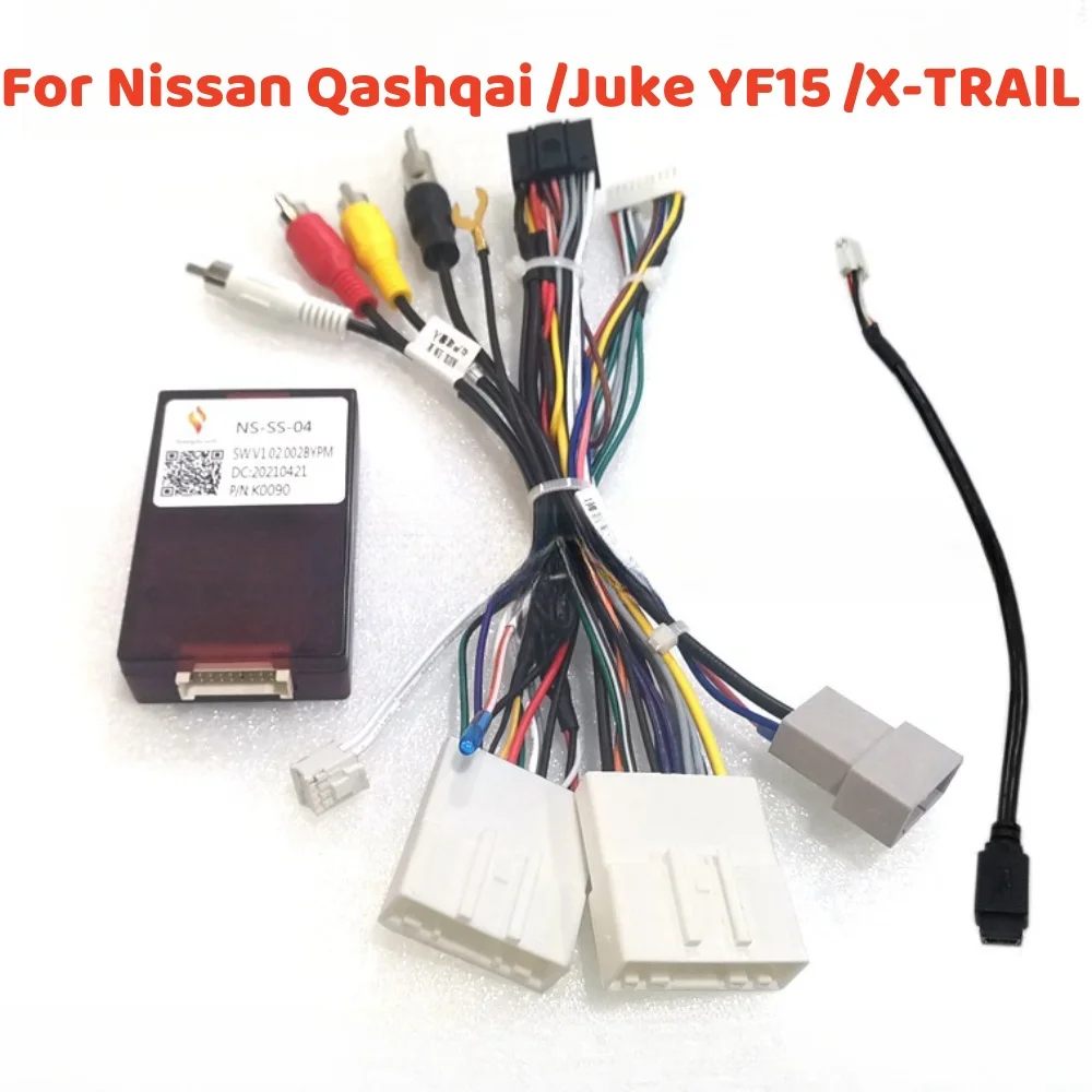

Car Radio Stereo Wiring Harness Cable Adapter 16pin For Qashqai 2006-2013/Juke YF15 2010-2014/X-TRAlL 3/Qashqai 2 2013-2021