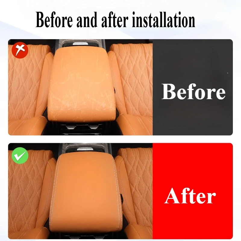 For Tank 500 Hi4-T Leather Center Armrest Case Protective Cover Protective Pad Car Interior Decoration Modification Accessories