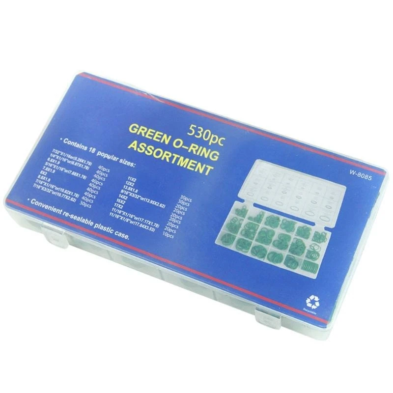 

652F 530/270Pcs 18 Size Rubber O-Hoop Assortment Set Universals Car Air Conditioning Gaskets Washer Car Auto Repair Tool