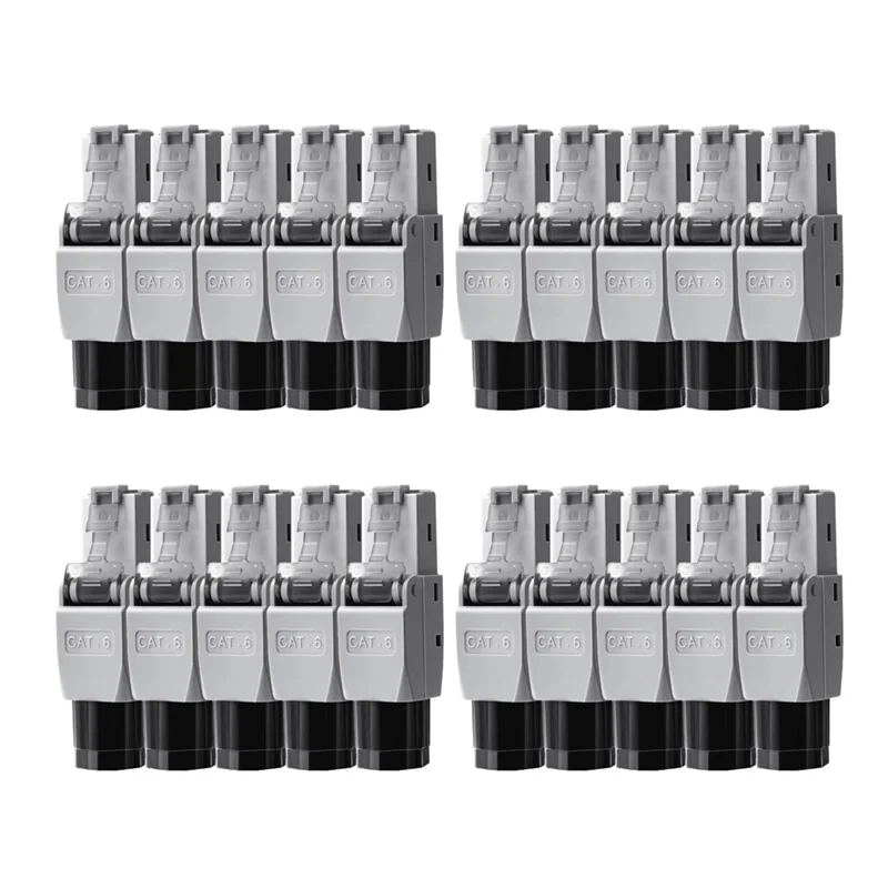 

Exquisite-Tool-Free UTP CAT6 Connector, RJ45 Connector Tool-Free, CAT6 Field Termination Plug Toolless