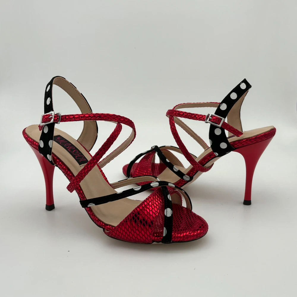 

Обувь для танцев аргентинского танго на каблуке 9 см, свадебная обувь, женская обувь для вечеринок, обувь для фламенко, кожаная твердая подошва, летние стили