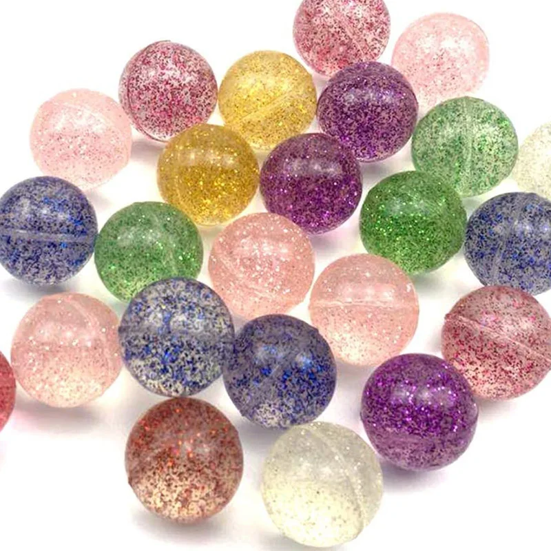 6 قطعة/12 قطعة 30 مللي متر كرة نطاطة بريق الاطفال لعب بنين بنات Balle Rebondissante كرات مطاطية للأطفال ألعاب ترفيهية هدية عيد ميلاد