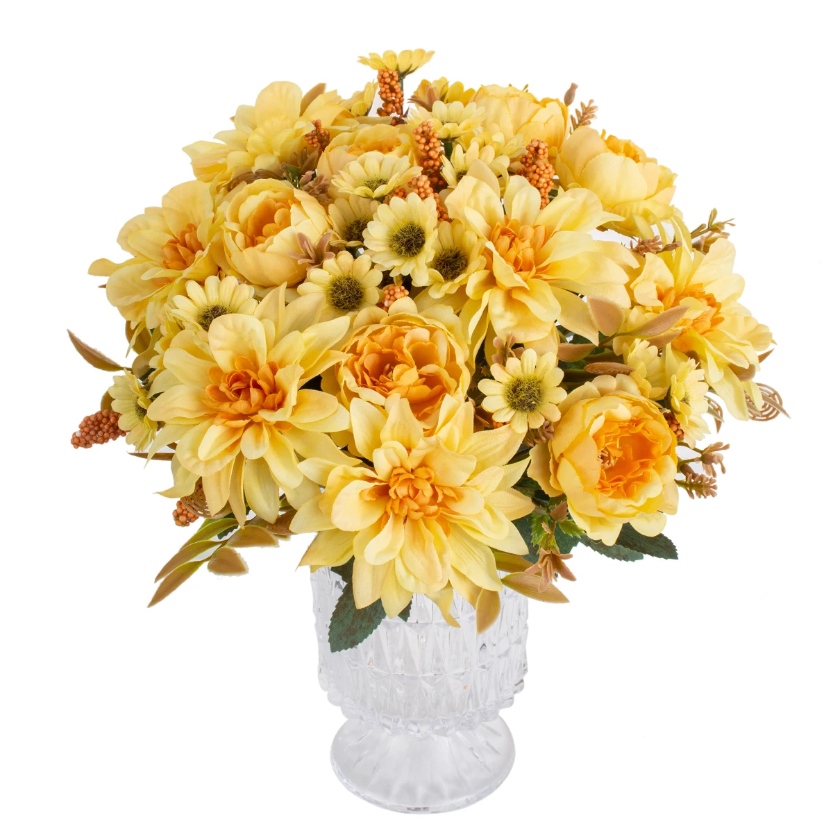 Künstliche Blumen Seiden-Dahlie Rose Festival Heim Zimmer Esstisch Garten Bogen Hochzeit Brautstrauß Handgemachtes DIY Geschenk Dekoration – Detail 5