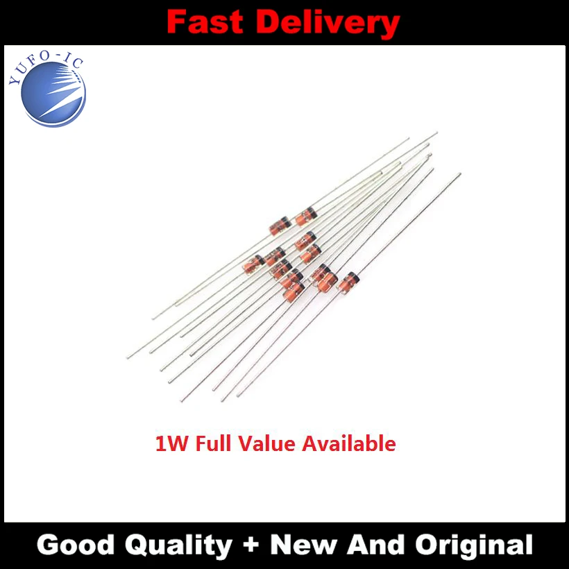 50PCS 1N4749A/24V 1N4750A/27V 1N4751A/30V 1N4743A/13V 1N4744A/15V 1N4745A/16V 1N4746A/18V 1W Zener Diode 1N4747A/20V 1N4748A/22V