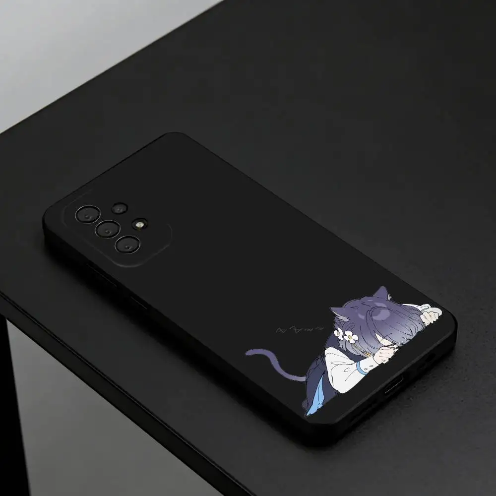 Hataya Misuzu Cute  Phone Case For Samsung S26,S25,S24,S23,S22,Plus, Soft Silicone Black Cover