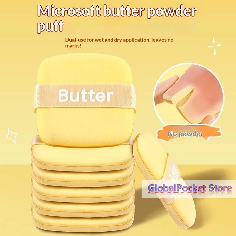 Éponge de maquillage en forme de biscuit, super douce, qui s'agrandit à l'eau, pour fond de teint liquide, double face