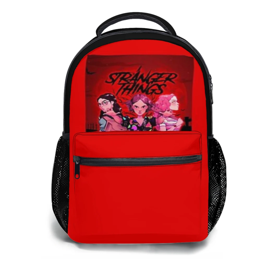 New Fashionable  Stranger-Things-Eleven merch Backpack Bag Large Capacity Trendy Book Bag Multi-pockets Adjustable 17inch