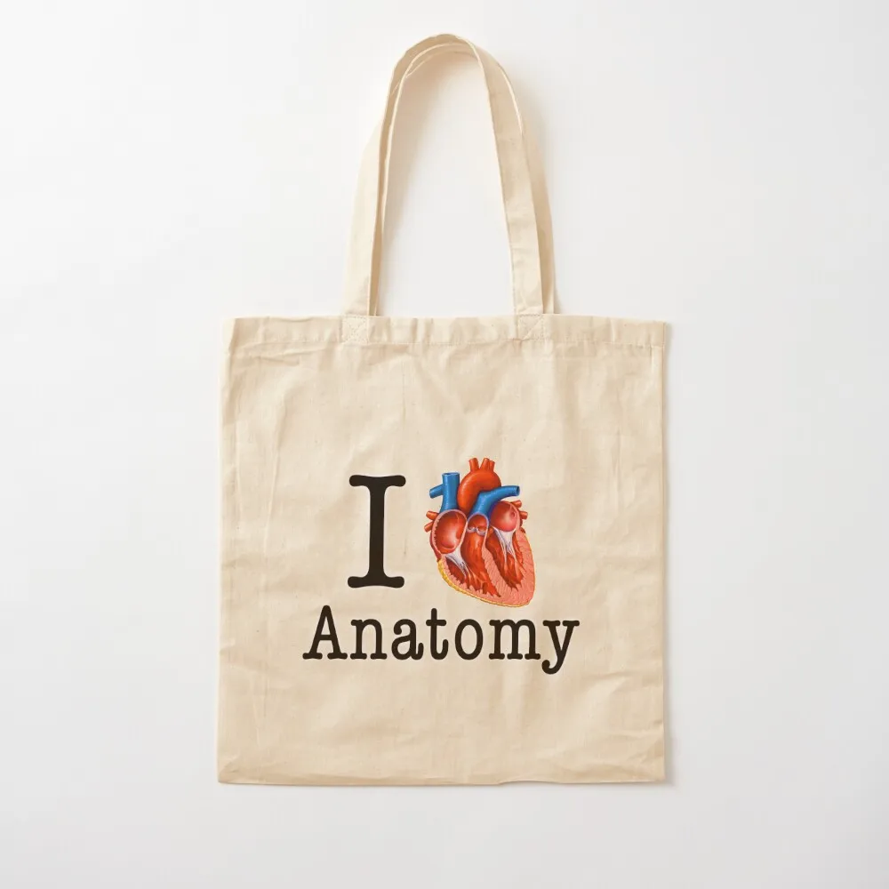 I love Anatomy Tote Bag Fabric bag eco pack female bag tote screen Canvas Tote