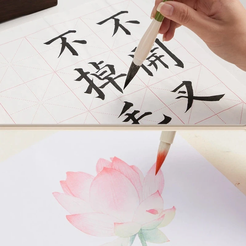 Professional Mixed  Hair Calligraphy Brush Set Huzhou Style Large Medium Small Size for Regular Script Chinese Painting