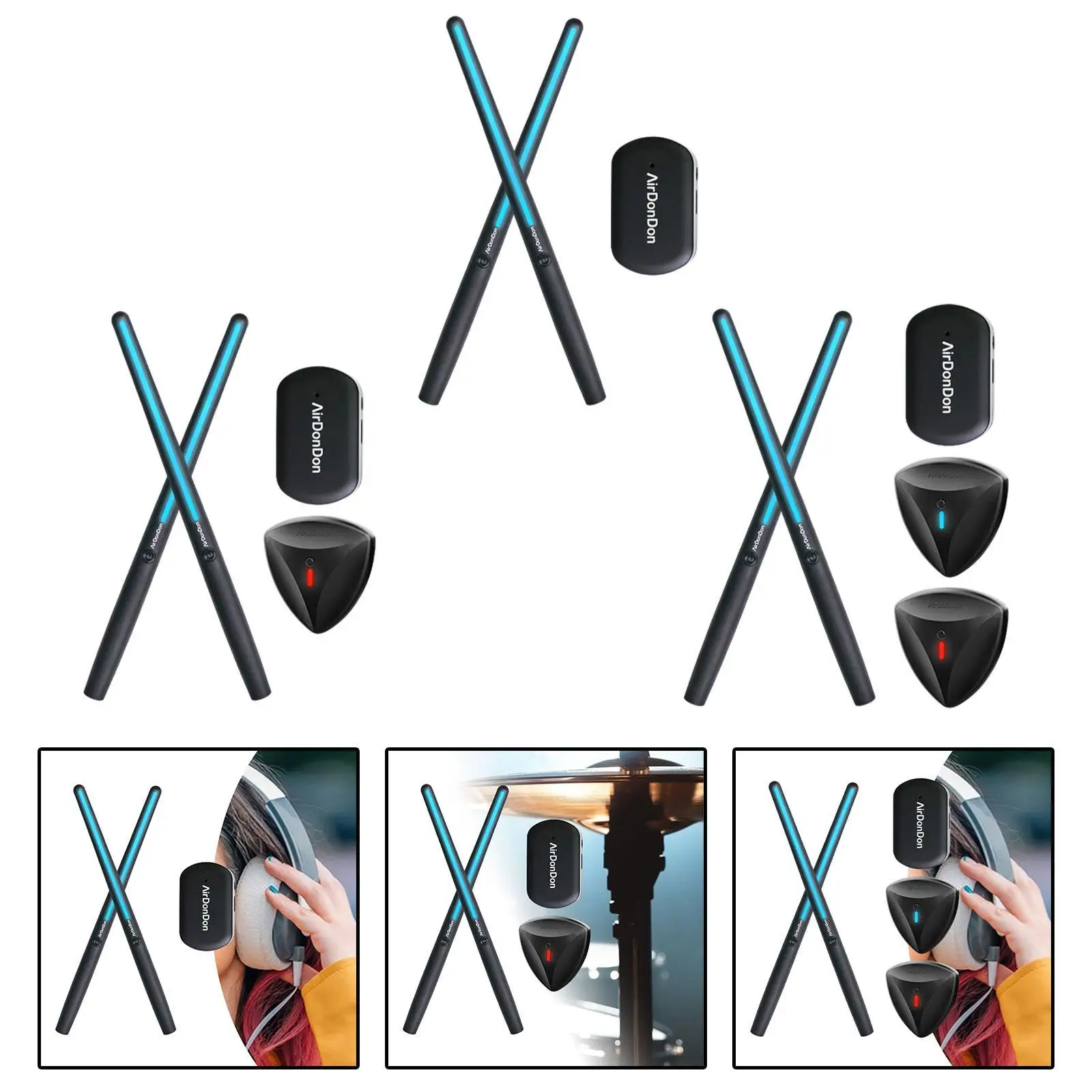 

Electronic Drum Quiet Air Drum for Drum Lover Drummers Holiday Gifts