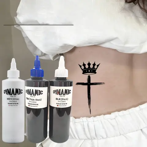 8OZ 240ML Black Tattoo ink TBK BLK Triple Black Ink White WD1Professional Tattoo Pigment Permanent Skin Body Art Pigment