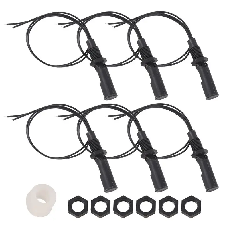 YANA50I 6 Pieces Side Mounted Horizontal Liquid Float Switch Water Level Sensor