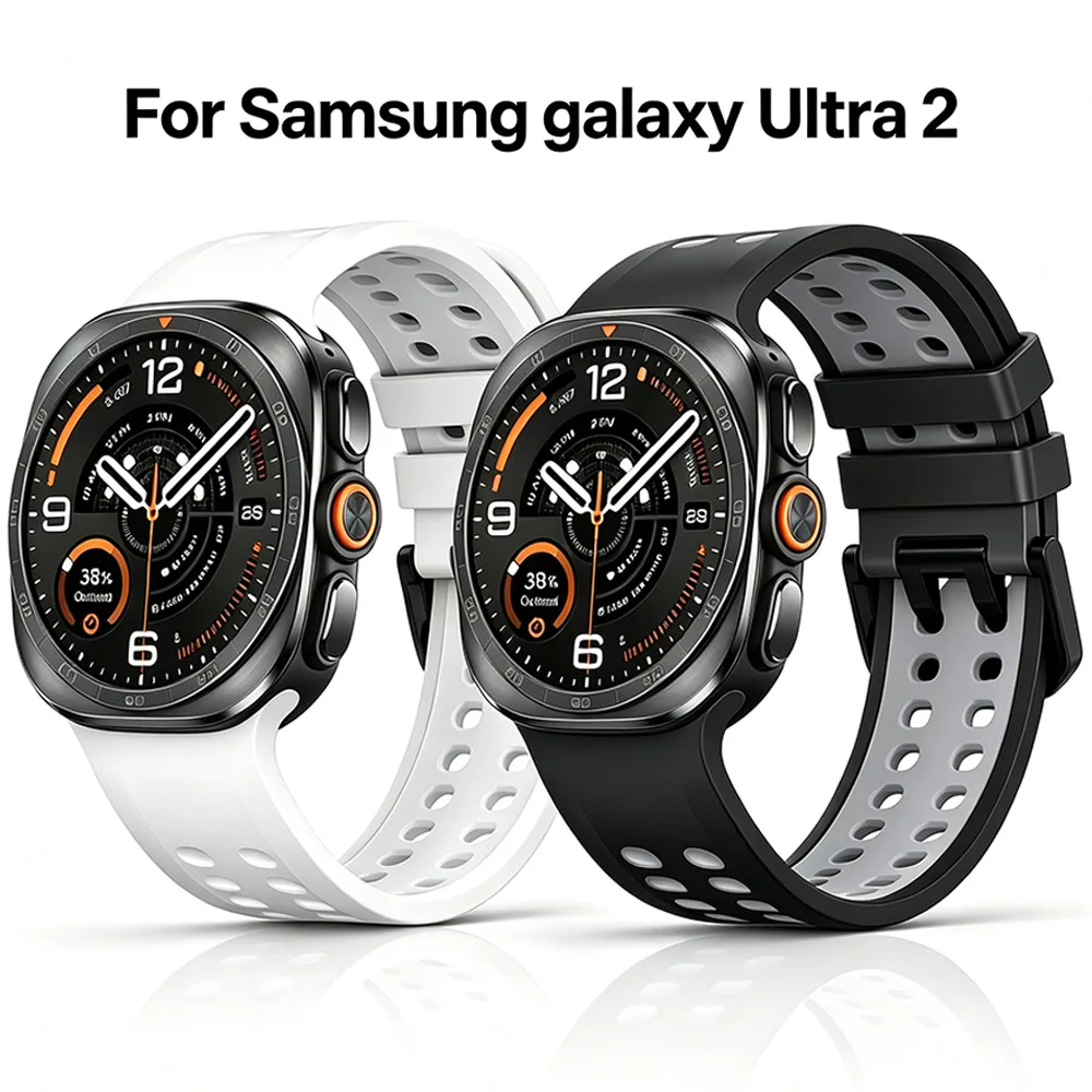 Silicone Strap For Samsung Galaxy Watch Ultra 2 Strap 47mm Sport ocean Replacement Bracelet correa Galaxy Watch Ultra 2026 2025