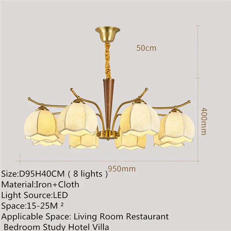 KARLOS Contemporary Pendent Lamp American Retro LED Living Room Restaurant Bedroom Study Villa Hotel Model Houses Chandelier