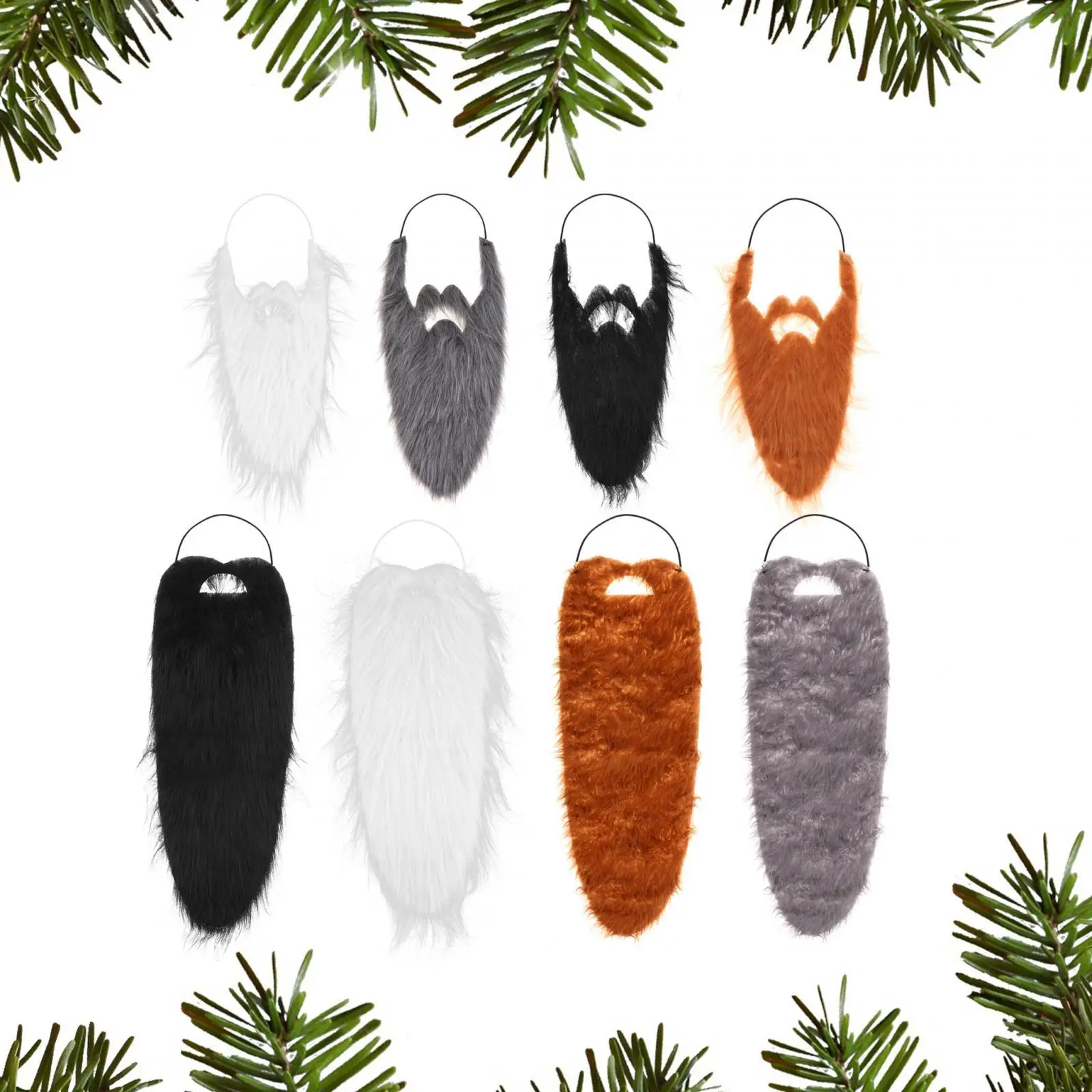 Fake Mustache Makeup Novelty Christmas Santa Claus Beard for Festive Masquerade