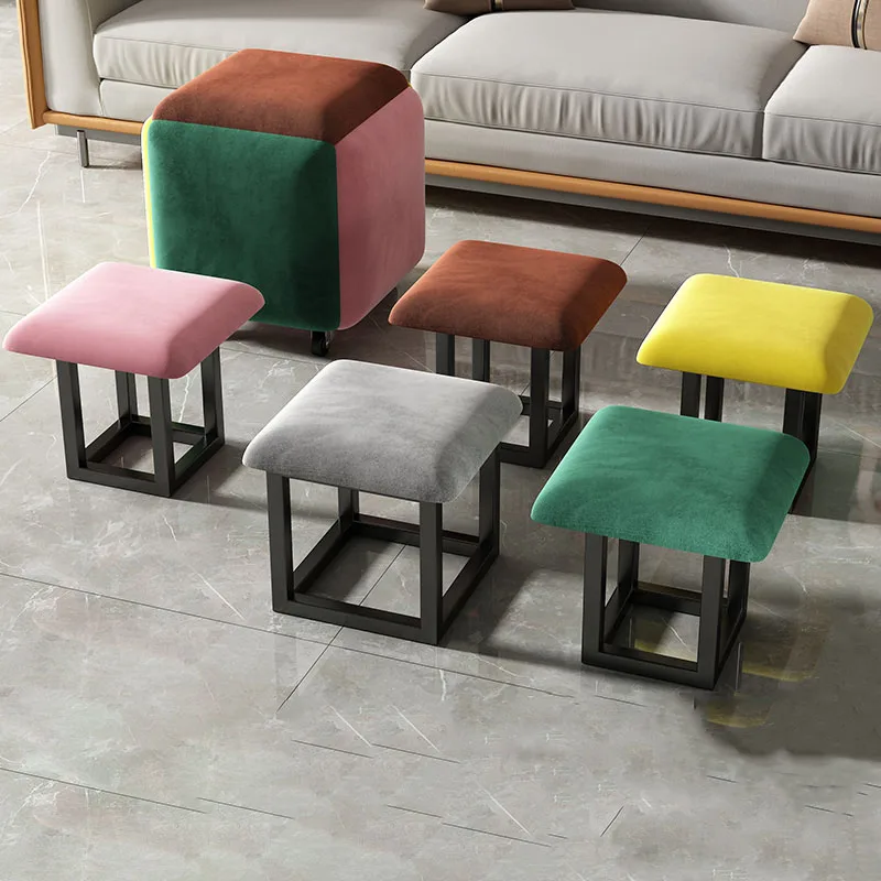 Living Room Furniture Rubik\'s Cube Combination Stool Home Creative Multifunctional Low Stool Folding Stool Kitchen Dining Stools