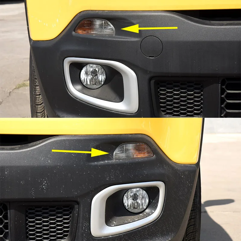 For Jeep Renegade 2015-2018 Car Front Bumper DRL Daytime Driving Running Light Fog Light Lamp With Halogen Bulb