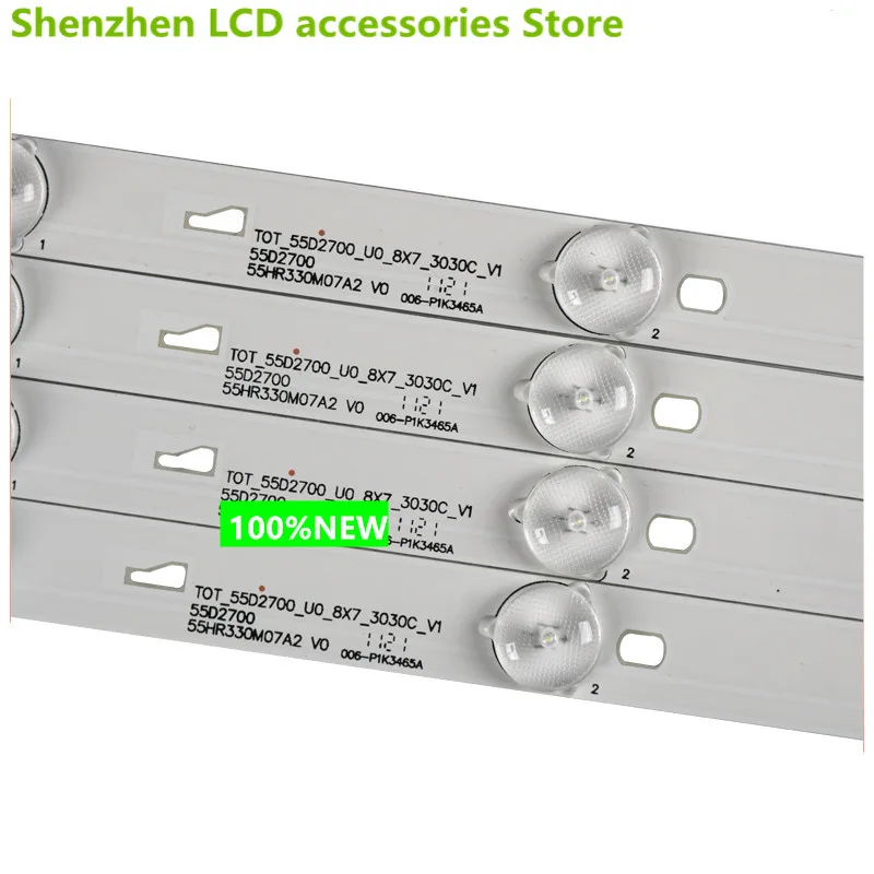 جديد B55A758U 55HR330M07A2 LVU550CSOT 57 سنتيمتر 6 فولت 55 بوصة استخدام الألومنيوم 100% جديد LCD TV الخلفية بار 7LED