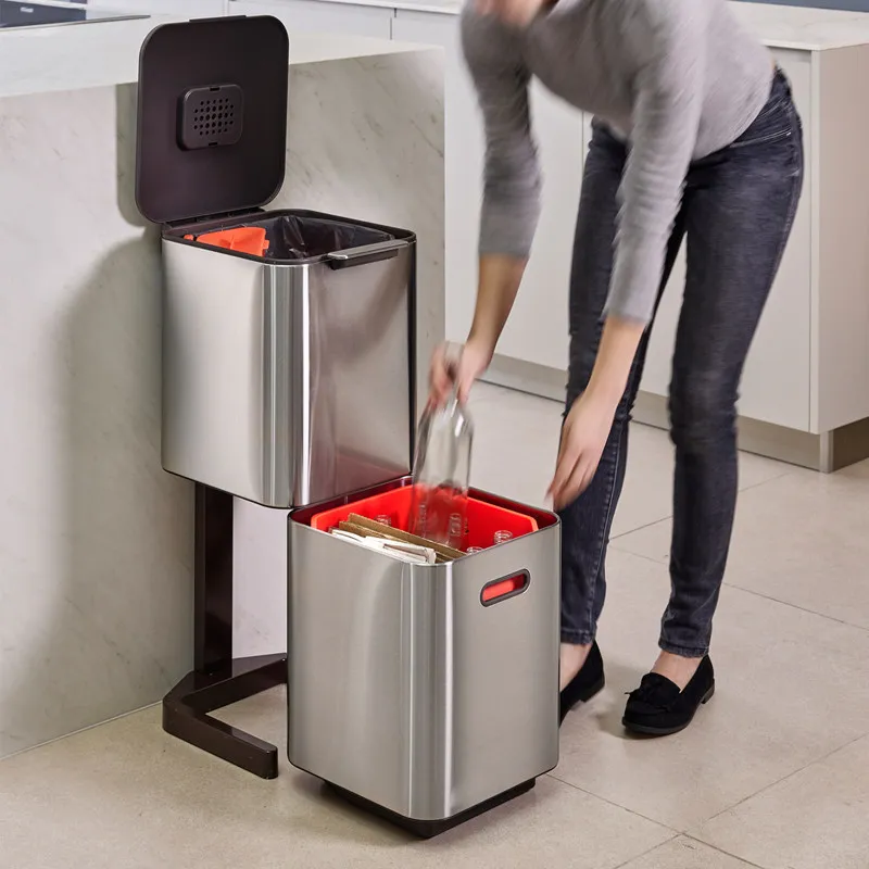 Classification Trash Can Dry and Wet Separation Trash Can Kitchen Trash Can Storage Lid Large