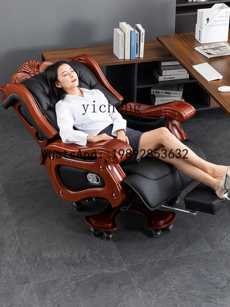 

President Leather Boss Chair Deluxe Office Chair Comfortable Sitting Computer Chair