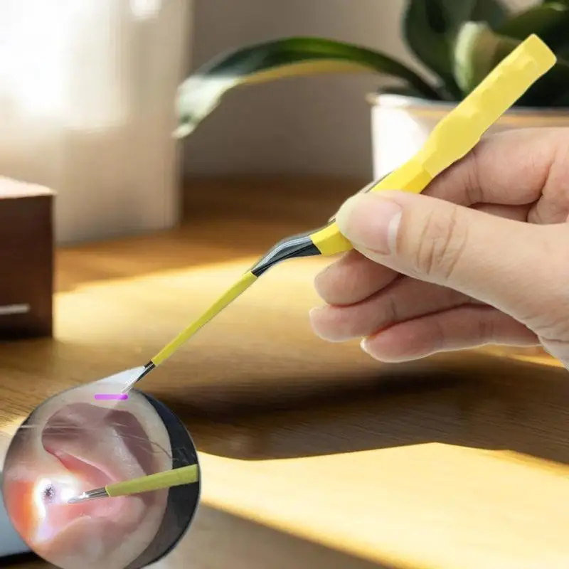 

Ear Cleaner Spoon LED Dimming Light Ear Wax Curette Picker Visual Children Ear Pick Ear Wax Dig Remover Ear Nose Novel Tweezer
