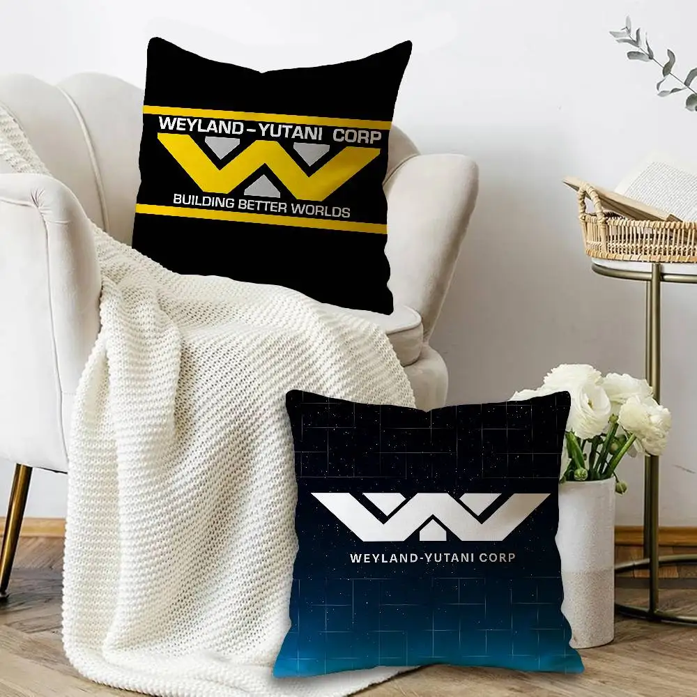 A-Weylands-yutani Shiny Laser Cushion Cover Inches Farmhouse Decor Home Throw Pillow Covers for Couch Decorations