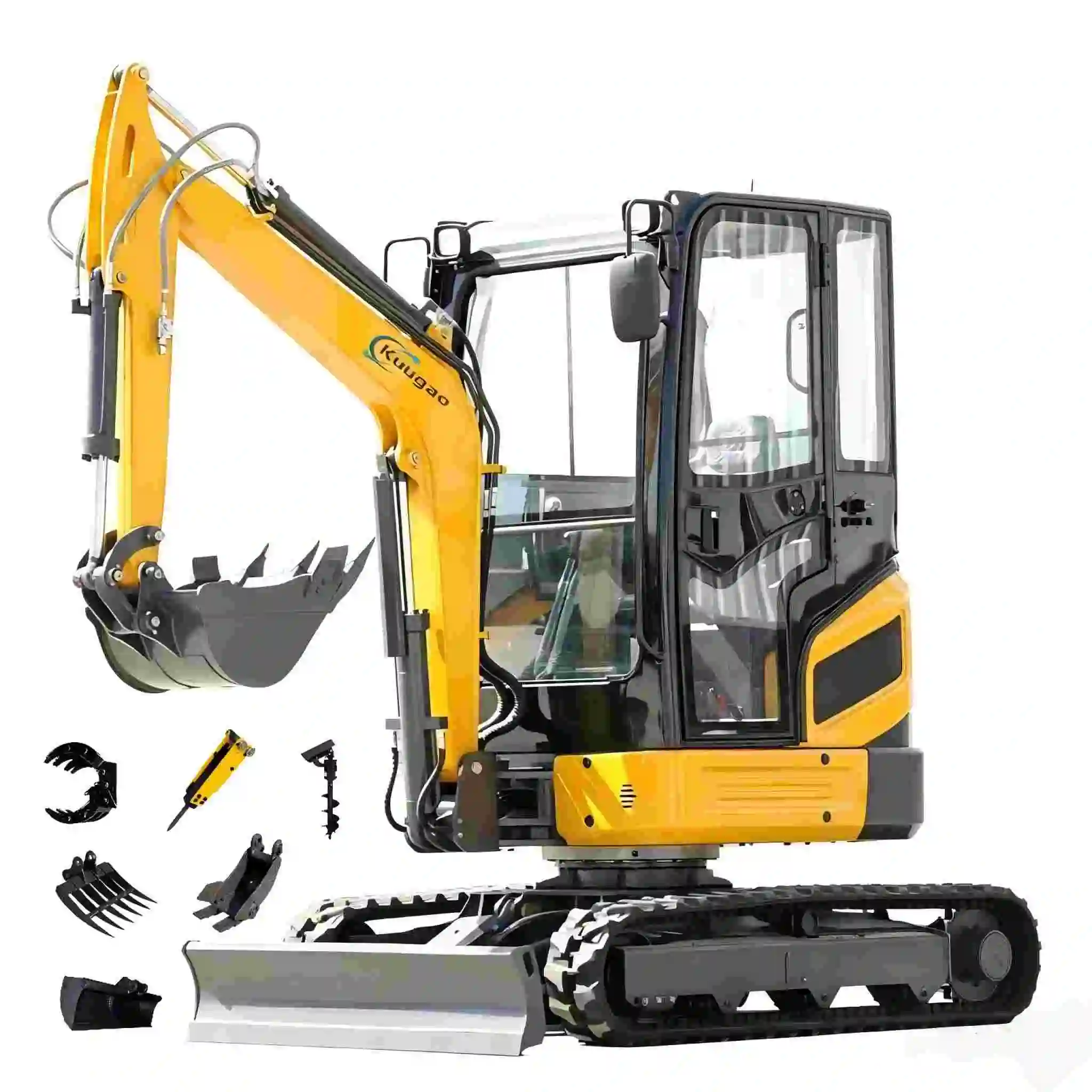 

Mini Excavator Hot Selling Multifunctional Tracked Agricultural Excavator Customized Enclosed Design for Quick Delivery Free Shi