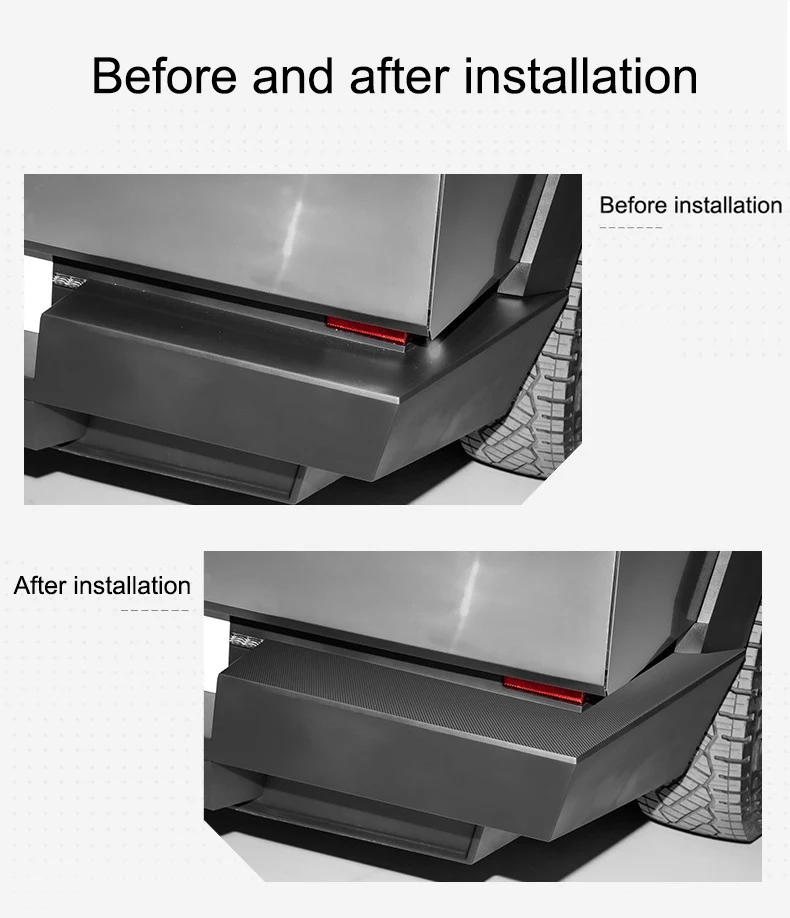 For Tesla Cybertruck 2024 Rear Bumper Tailgate Protection Mat TPE Trunk Cover Anti-dirty Pad Trim Car Rear Trunk Protective Pad