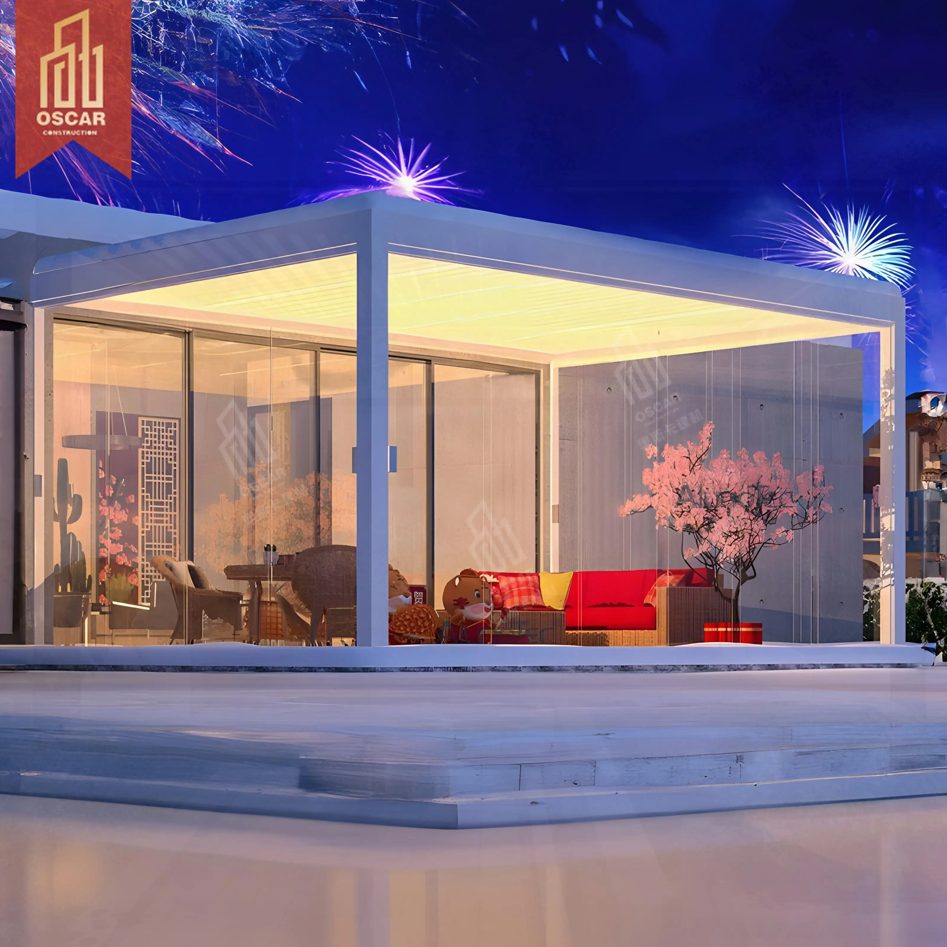 Opening Louvre Roof Garden Patio Backyard Pergola Solar Panel Pergola Aluminium Photovoltaic Pergola with Electrical