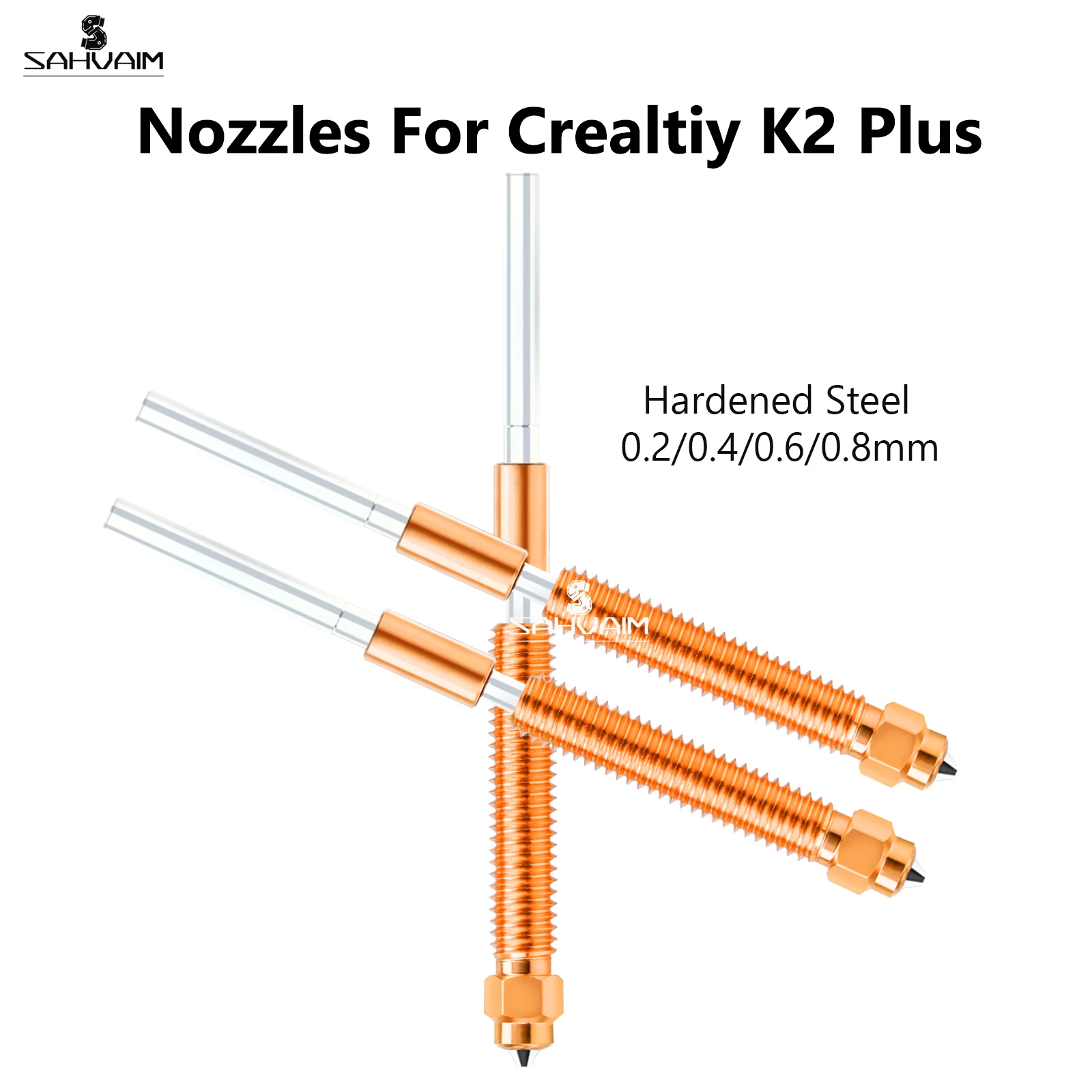 

For Creality K2 Plus Nozzle 0.2 0.4 0.6 0.8 Quick-Swap Nozzle Hardened Steel For Creality K2 Plus Accessories 3D Printer Parts