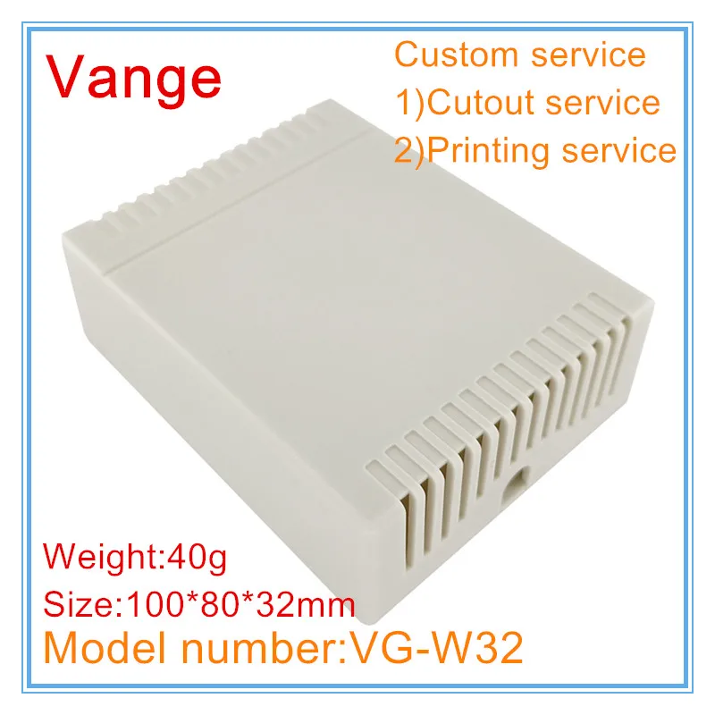 Vange smoke detector project box 100*80*32mm ABS plastic housing diy