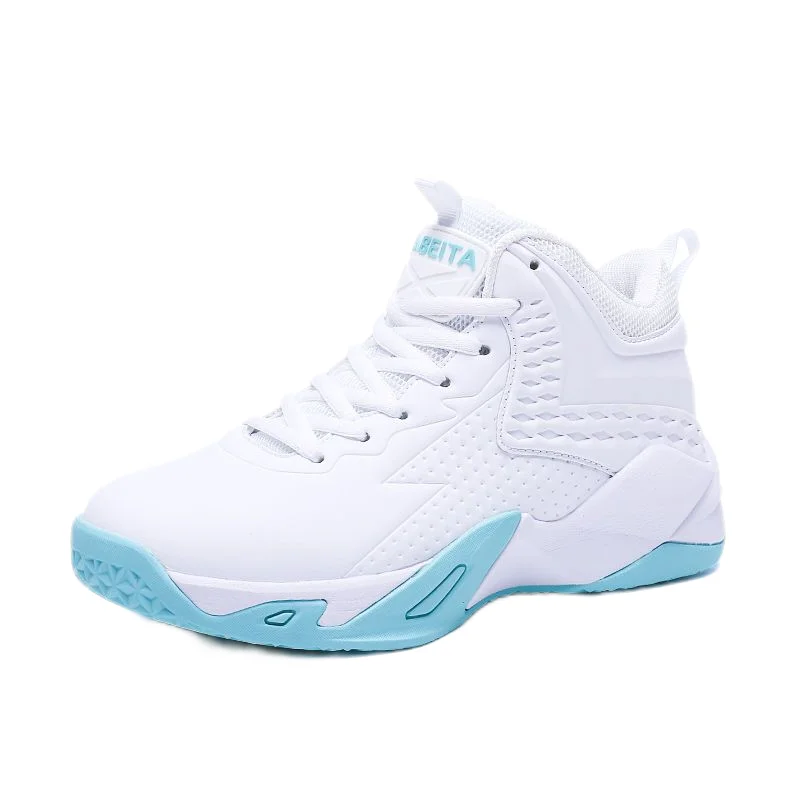 Chaussures de basket-ball coordonnantes pour femmes, baskets montantes absorbant les chocs, chaussures de sport de plein air confortables, nouveau, 2023