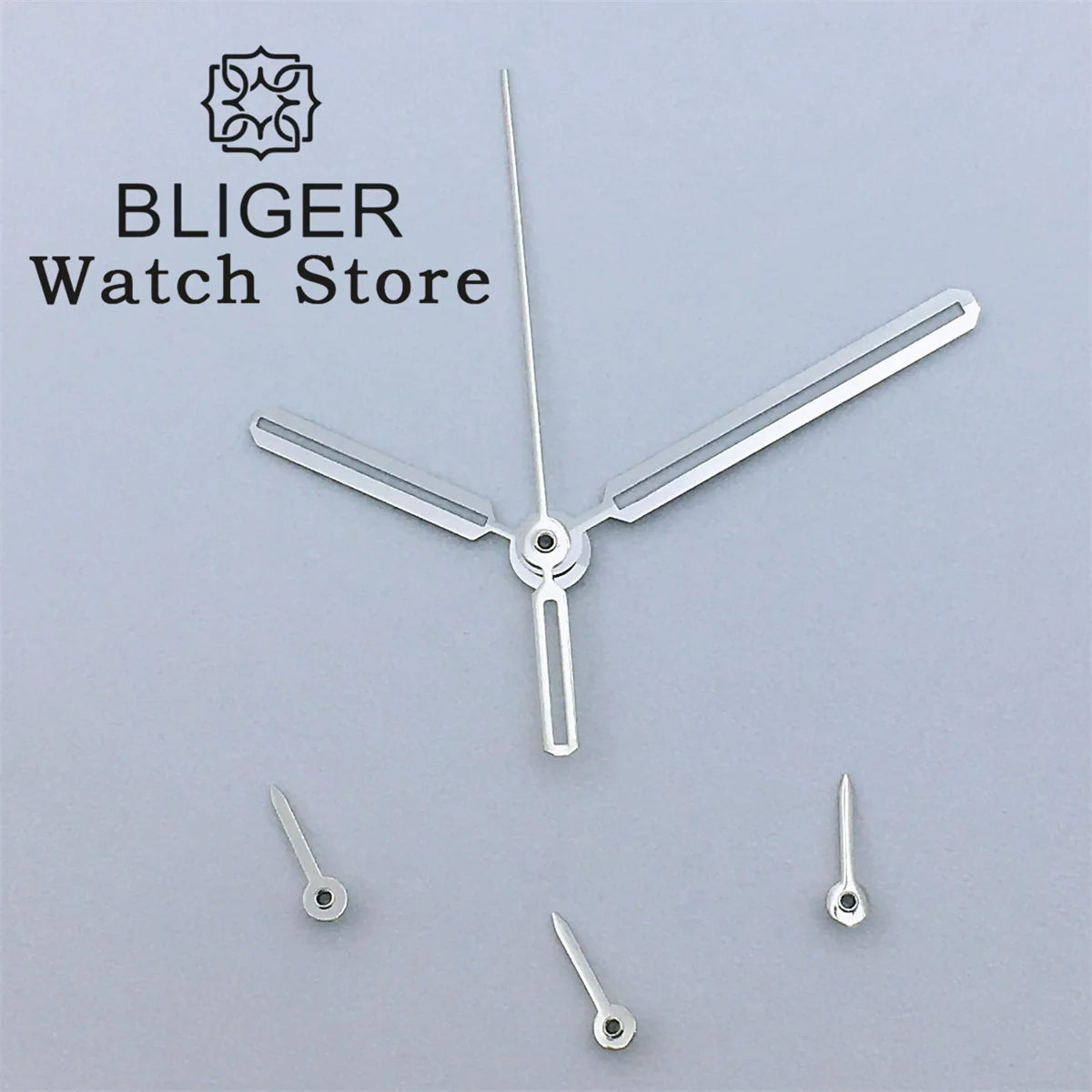 Jam tangan BLIGER Tangan Perak Hitam emas mawar tangan hijau bercahaya cocok untuk VK63 jam tangan kuarsa Gerakan 6 bagian/set